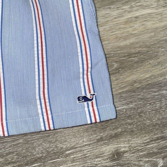 Vineyard Vines Girls Firework Seersucker Romper Size XS - Picture 4 of 9